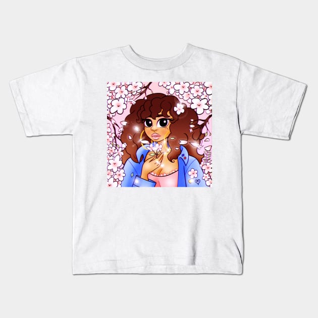 Sakura Hanami 2021 Kids T-Shirt by aliyahart